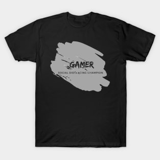 Gamer Social Distancing Champion Gaming Game Tournament for Teen Tween College gift T-Shirt